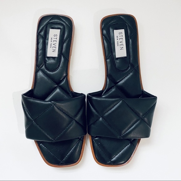 NEW Steven by Steve Madden quilted slides - Picture 2 of 4